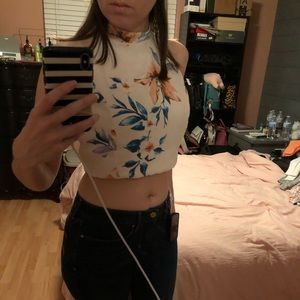 BNWOT Floral crop top